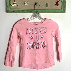 Children’s place dress to impress long sleeve T-shirt medium pink